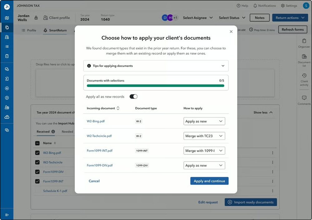 ProConnect interface